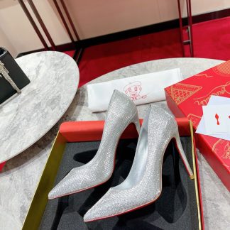 Christian Louboutin Elegant Shimmer Stiletto Heels