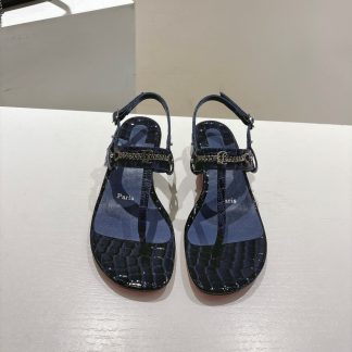 Christian Louboutin red-soled women's thong low-heeled sandals