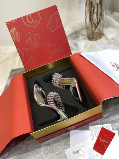 ChristianLouboutin plastic spike sandals high heels - Image 2