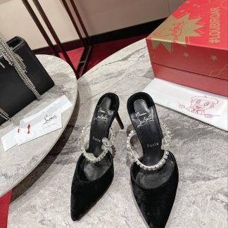 ChristianLouboutin exquisite chain sandals high heels