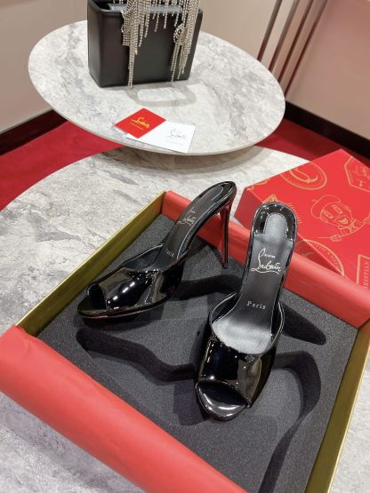 ChristianLouboutin exquisite fish mouth sandals high heels