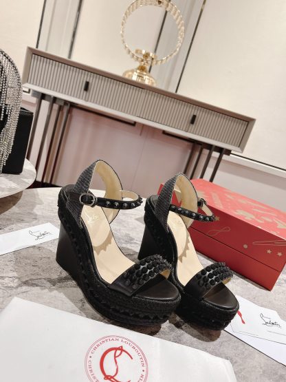 ChristianLouboutin wedge sandals