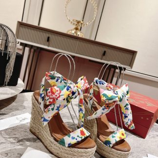 ChristianLouboutin wedge sandals