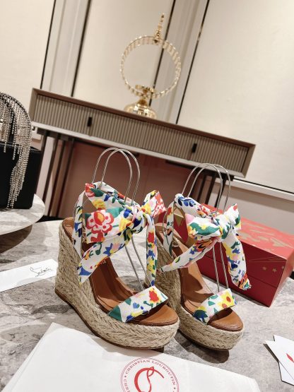 ChristianLouboutin wedge sandals