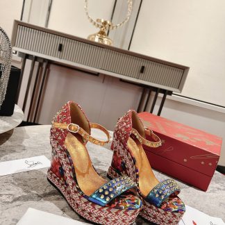 ChristianLouboutin wedge sandals
