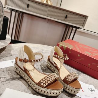 ChristianLouboutin wedge sandals