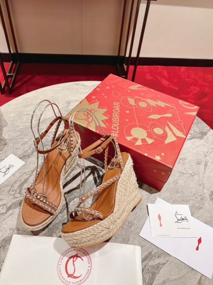 ChristianLouboutin wedge sandals