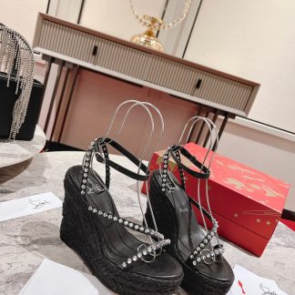 ChristianLouboutin wedge sandals