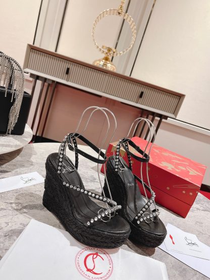 ChristianLouboutin wedge sandals