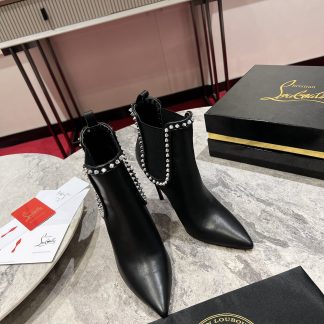 ChristianLouboutin Temperament Pointed Toe Ankle Boots