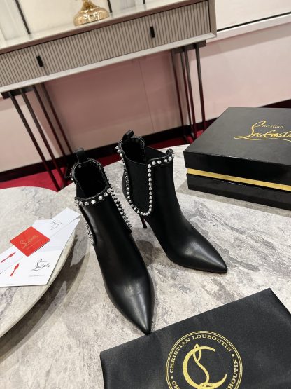 ChristianLouboutin Temperament Pointed Toe Ankle Boots