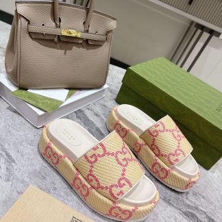 Gucci Women's GG Platform Slide Sandals