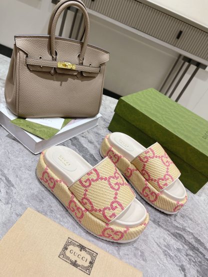 Gucci Women's GG Platform Slide Sandals