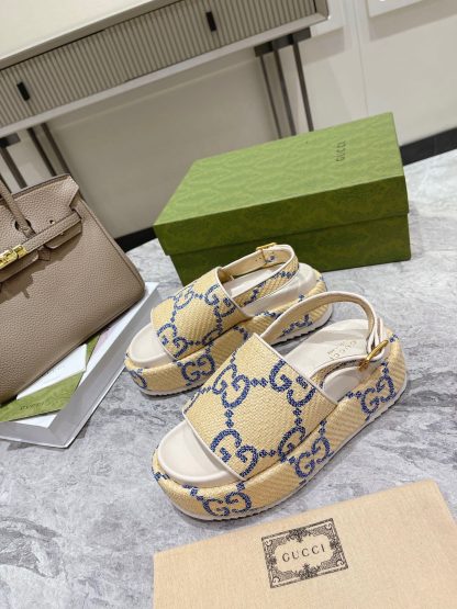 Gucci Women's GG Platform Slide Sandals