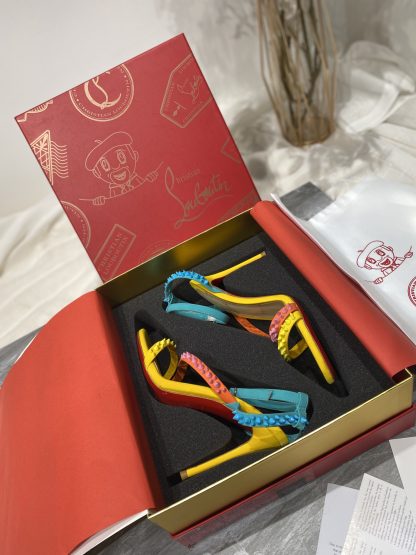 Christian Louboutin fashion pointed studded sandals high heels - Image 2