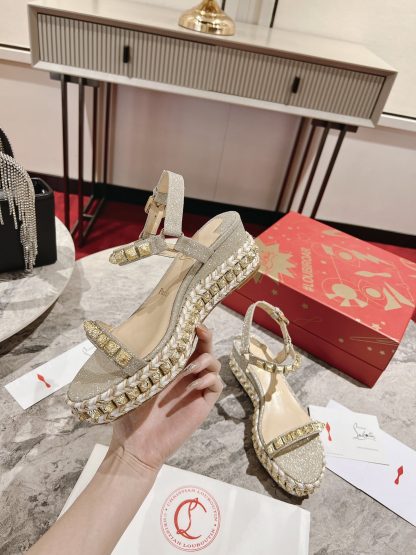 Christian Louboutin fashion wedge sandals - Image 2