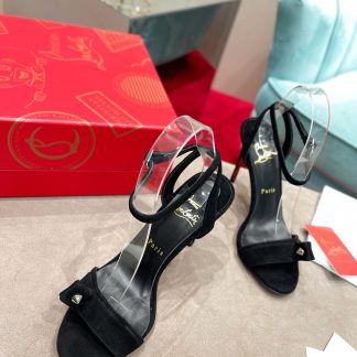 ChristianLouboutin double spike sandals high heels