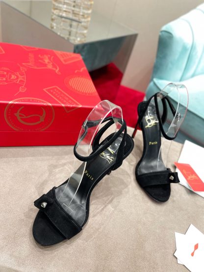 ChristianLouboutin double spike sandals high heels