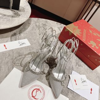 Christian Louboutin Crystal Rhinestone Sandals High Heels