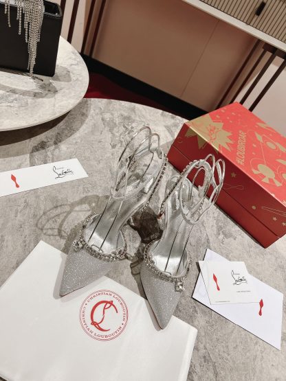 Christian Louboutin Crystal Rhinestone Sandals High Heels