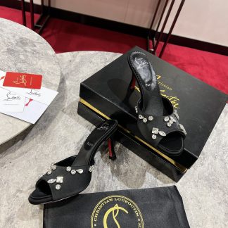 Christian Louboutin Crystal Rhinestone Sandals High Heels