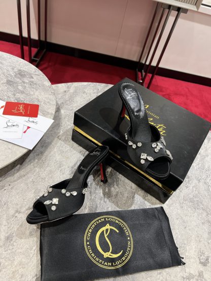 Christian Louboutin Crystal Rhinestone Sandals High Heels