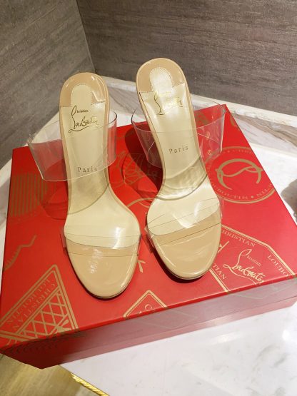 Christian Louboutin transparent strap high-heeled sandals - Image 2