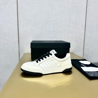 Chanel classic white and black mix and match fashion casual sneakers