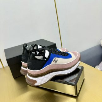 Chanel men's and women's couple's classic blue and pink mix and match fashionable casual dad shoes