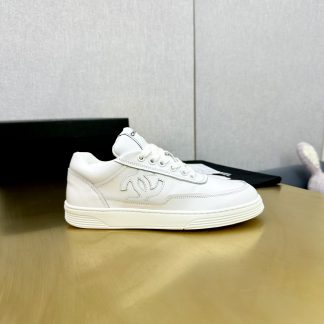 Chanel White Classic Design Casual Sneakers