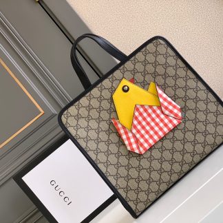 Gucci 3D appliqué children's tote bag