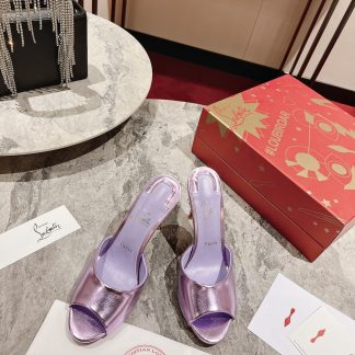 ChristianLouboutin fish mouth sandals high heels
