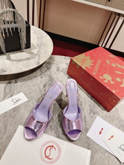 ChristianLouboutin fish mouth sandals high heels