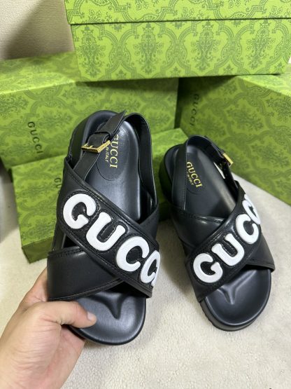 Gucci cross-over slide sandals - Image 2