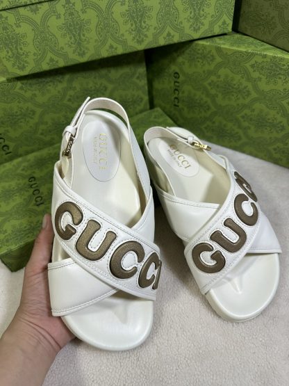 Gucci cross-over slide sandals - Image 2