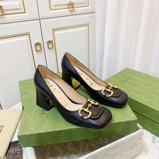 Gucci's new horsebit buckle (same style for shoes and sandals)