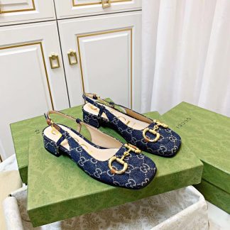 Gucci's new horsebit buckle (same style for shoes and sandals)