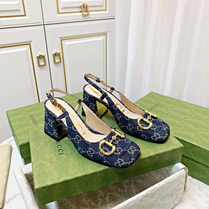 Gucci's new horsebit buckle (same style for shoes and sandals)
