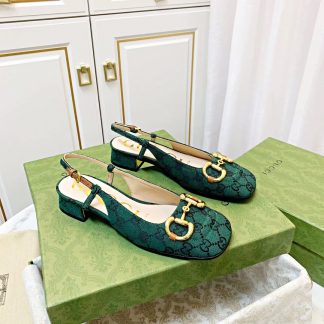 Gucci's new horsebit buckle (same style for shoes and sandals)