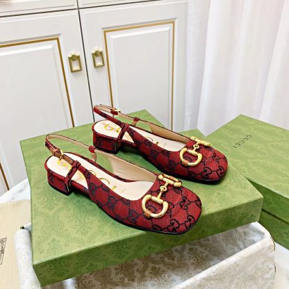 Gucci's new horsebit buckle (same style for shoes and sandals)