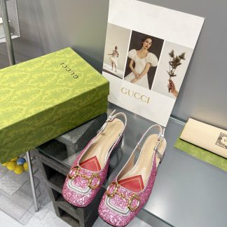 Gucci's new horsebit chunky heel shoes for early spring