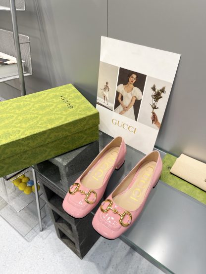 Gucci's new horsebit chunky heel shoes for early spring