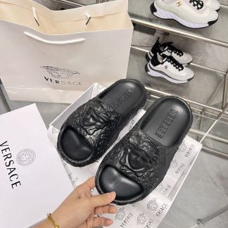 VERSACE Classic Black Fashion Slippers