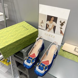 Gucci's new horsebit chunky heel shoes for early spring