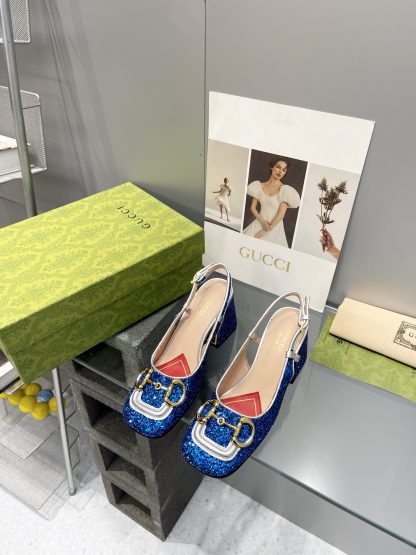 Gucci's new horsebit chunky heel shoes for early spring