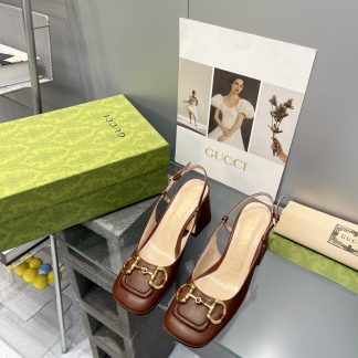 Gucci's new horsebit chunky heel shoes for early spring