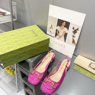 Gucci's new horsebit chunky heel shoes for early spring