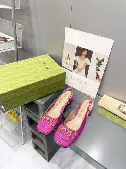 Gucci's new horsebit chunky heel shoes for early spring