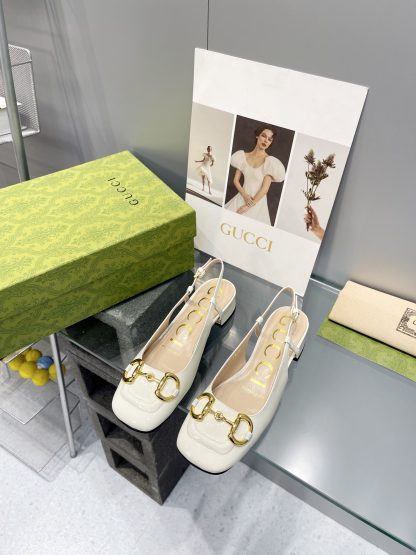 Gucci's new horsebit chunky heel shoes for early spring