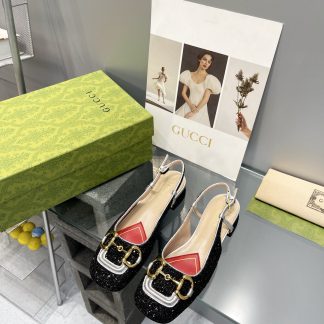 Gucci's new horsebit chunky heel shoes for early spring